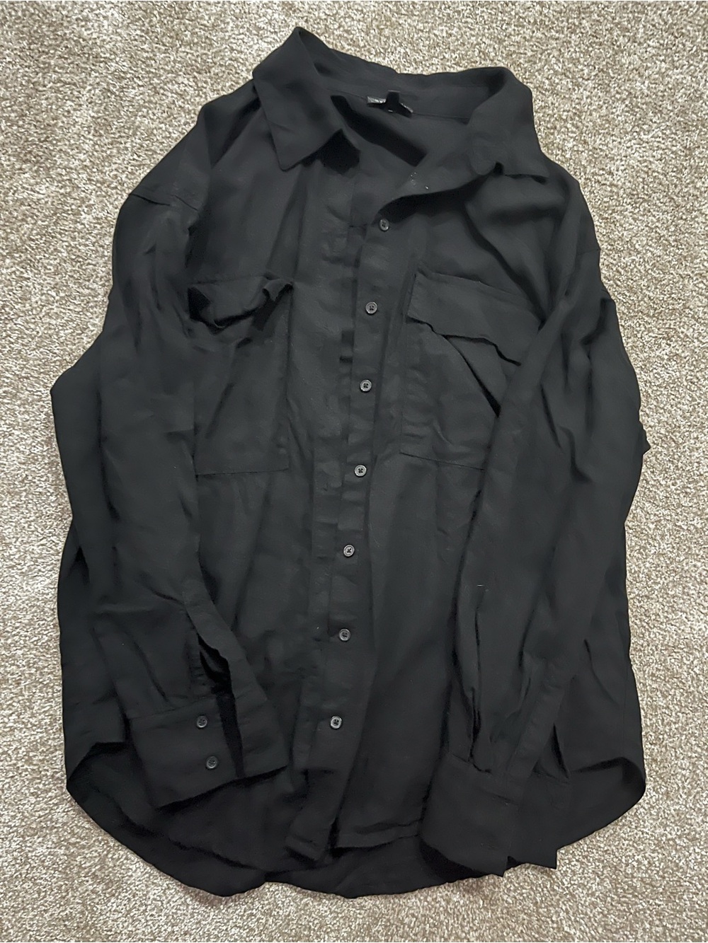 Dynamite Linen Blend Button Down Shirt